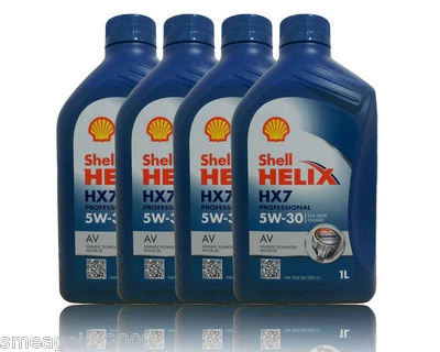 Shell Helix HX7 Professional AV 5W30 Motoröl 4x1 Liter VW 50500 VW 50501 - Bild 1 von 3