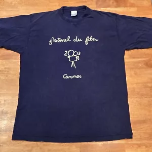 Vintage 2003 Festival Du Film Cannes Film Festival T-Shirt Tee Erwachsene Gr. XL - Bild 1 von 8