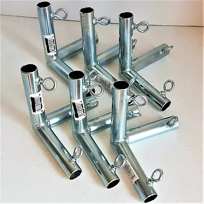6pc 3 Way Corner Up Angle Low Peak Canopy Fitting Lean To Patio FV3J 1 3/8" Pipe