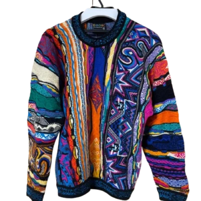 COOGI 3D Knit Sweater 90s Vintage Multicolor Pullover Size L Australia Made - Image 1 of 3