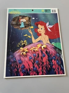 The Little Mermaid Vintage Golden Frame Tray Puzzle 4049A Genuine Disney Ariel - Picture 1 of 5