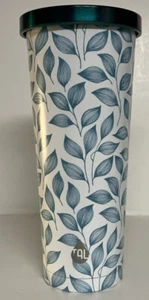 TAL 24oz Stainless Steel Ivy Tumbler Double Wall Insulated Teal Blue White - Picture 1 of 5