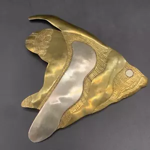 Broche de zapatos de tacón alto dorado vintage - Imagen 1 de 7