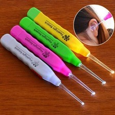 LED Light Flashlight Ear Pick Ear Wax Remover Tweezer Earpick Cleaner Curette