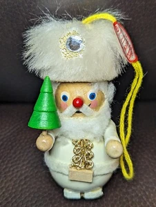 VINTAGE STEINBACH GERMANY WEIHNACHTSSCHMUCK AUS HOLZ, russischer Weihnachtsmann - Bild 1 von 6