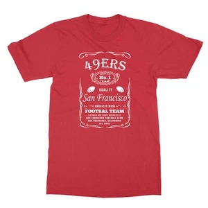 San Francisco 49ers JD Whiskey Jimmy G Bosa Kittle SF Whisky Men's T-Shirt - Picture 1 of 15