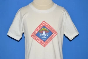 vintage 50s 10TH WORLD JAMBOREE PHILIPPINES BSA BOY SCOUTS t-shirt YOUTH L LARGE - Picture 1 of 3