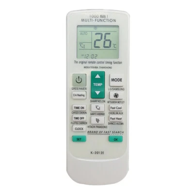 New K-2012E For CHUNGHOP Universal LCD Air Conditioner Remote Control 1000 in 1 - Image 1 of 4
