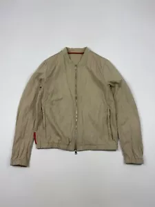 Giacca Bomber Prada Sport Rossa Tab Base Cotone/Metallo - Foto 1 di 15
