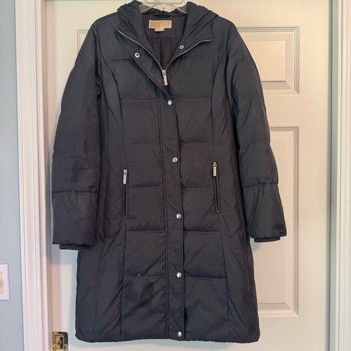 Cappotto donna Michael Kors grigio antracite puffer taglia M
