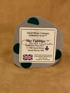 David Winters Cottages 1990 "The Cobbler" RARE & SIGNED BY DAVID WINTER Guild #7 - Picture 1 of 6