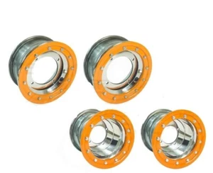 Predator 500 Rear Wheels Beadlock 10x5 9x8 by Alba Racing P/O - Picture 1 of 5