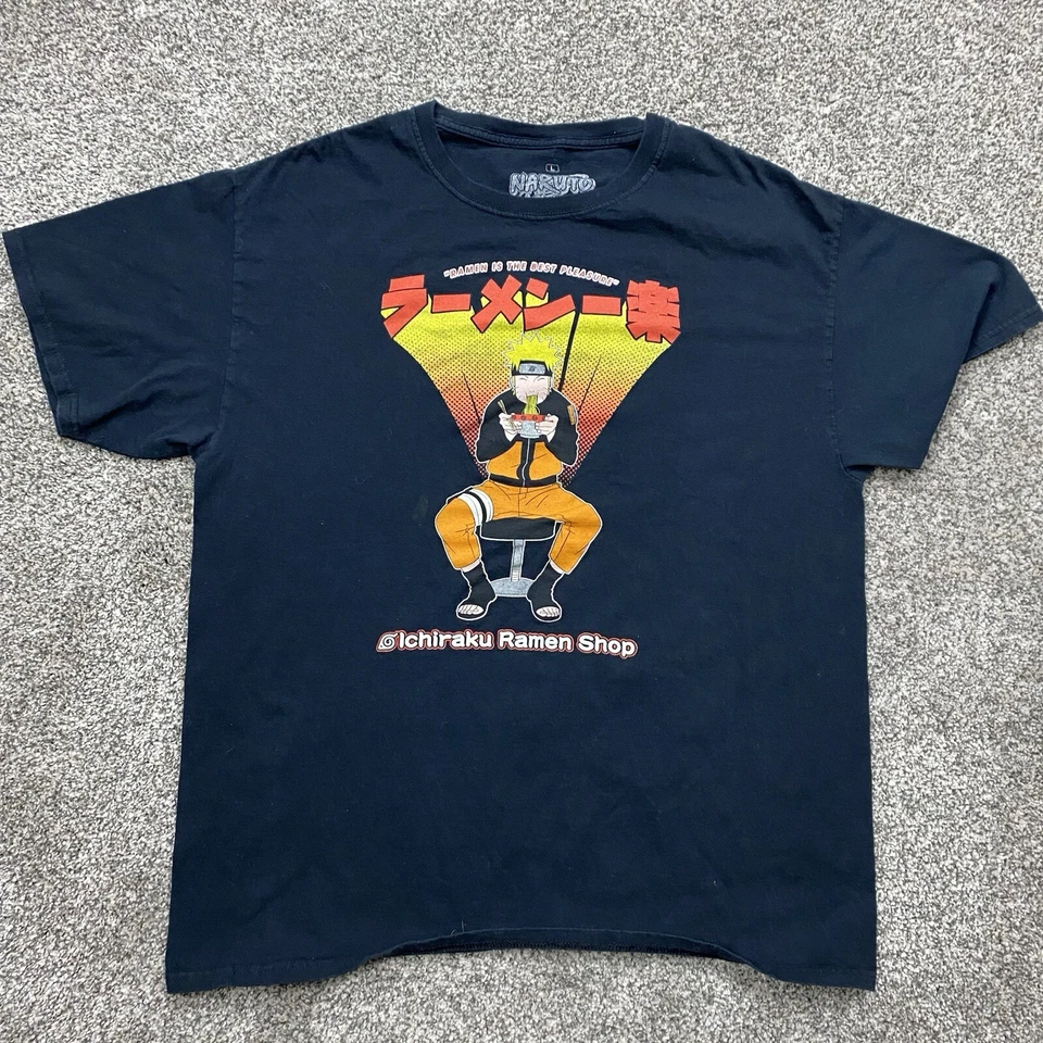 NARUTO SHIPPUDEN COLLECTIONS Shirt mens size L short sleeve tramen shop Vintage - Image 1 of 4