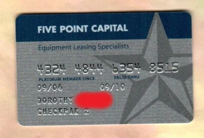 FIVE POINT CAPITOL Platinum Edition ( 2006 ) Lease Card ( $0 - NO VALUE ) - Image 1 of 2