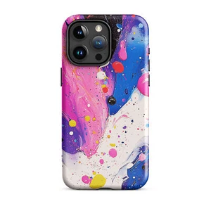 Glossy Paint Splatter Durable Dual Layer Tough Case for iPhone® - Picture 1 of 24