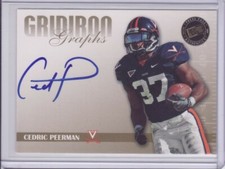 2009 Press Pass SE Gridiron Graphs Gold Cedric Peerman Inscribed “Ced P” Auto SP