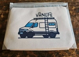 Van Life Canvas Cosmetic Bag Brand New Pofull - Picture 1 of 6