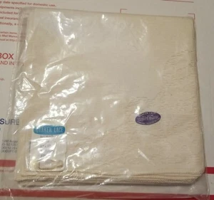 JUEGO DE SERVILLETAS DE CENA DE ENCAJE CUÁQUERO DE COLECCIÓN DE 4 17"" X 17"" NATURALES NUEVAS EN PAQUETE - Imagen 1 de 5