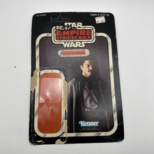 Vintage 1980 Star Wars Lando non perforato cardback orig Kenner Clean Toyworld - Foto 1 di 8