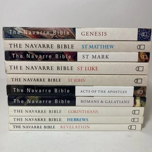 Lot of 10 - The Navarre Bible PB Books - Near complete New Testament + Genesis - Picture 1 of 11