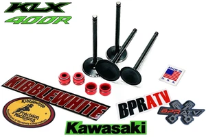 Kawasaki KLX450R '08-20 Kibblewhite Black Diamond Valves + KPMI Red Viton Seals - Picture 1 of 24