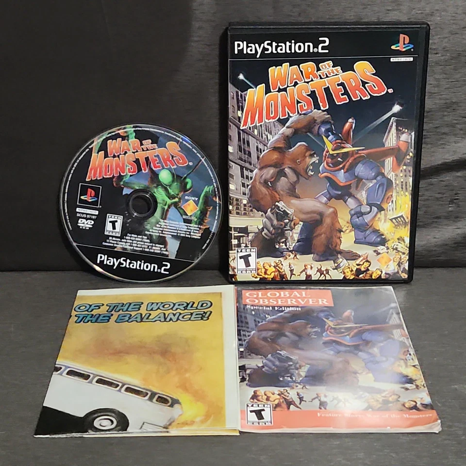 War of the Monsters PlayStation 2 PS2 Black Label Complete - Image 1 of 4