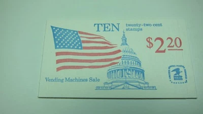 U.S. Stamp Booklets Scott# BK144 & 145 ( Scott# 2116 Flag over Capitol Stamps) - Image 1 of 4