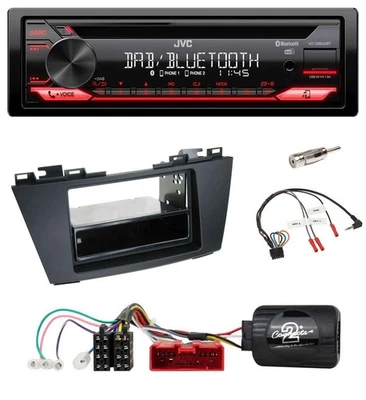 JVC CD DAB USB Bluetooth Lenkrad Autoradio für Mazda 5 (2010-2015) - Bild 1 von 4
