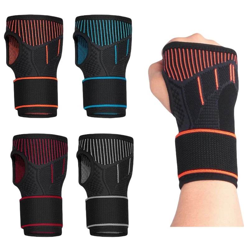 2 PCS Wristband Knitted Sports Gym Compression Basketball Badminton Bandages - Image 1 of 4