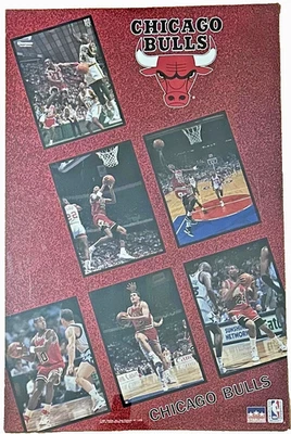 1991 Chicago Bulls Collage Michael Jordan 22x34" Starline Poster Sealed #3783 - Image 1 of 4