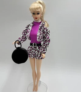 Barbie Boutique Fashion Avenue 14980 Pink Leopard Print Outfit Purse no doll - Picture 1 of 7