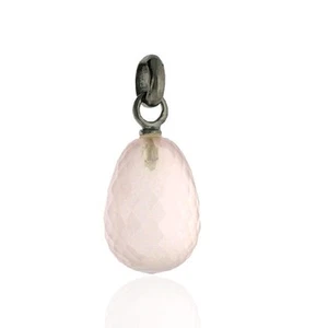 Pink Quartz Pendant For Women 925 Sterling Silver Jewelry - Picture 1 of 5
