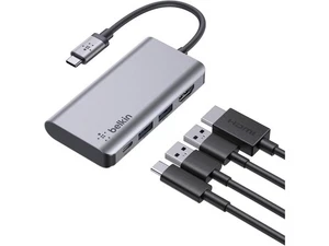 Belkin USB-C Hub - 4-in-1 Multi-Port Adapter Laptop Docking Station with 4K - Picture 1 of 5