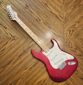 Guitarra Eléctrica Harmony Candy Apple Cuerpo Rojo De Colección  - Imagen 1 de 12