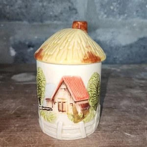 Azúcar vintage Marks Rosenfeld Japón Country Village Granja Granero con tapa - Imagen 1 de 9