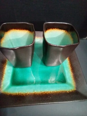 Better Homes And Gardens Galaxy REPLACEMENT PLATES 10.25"x 14.25"Two, 2 Mugs Squ - Image 1 of 4