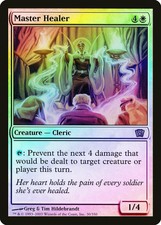 Master Healer FOIL 8th Edition HEAVILY PLD White Rare MAGIC MTG CARD ABUGames