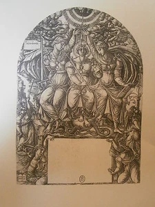 Gravurplatte Mittelalter Jean Duvet Die königliche Majestät - Bild 1 von 1