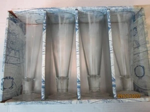 Vintage Royal Copenhagen Schooner Set Of 4 Pilsner Glasses Sail Boat NIB - Picture 1 of 4