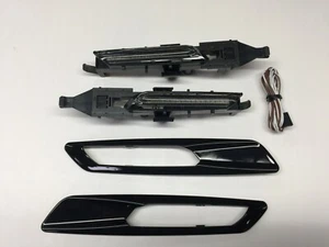 LED Side Marker Indicate Light Glossy Black FOR '2010-'2014 BMW F10 5 Series - Imagen 1 de 5