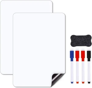 7pcs Magnetic Dry Erase Whiteboard, Magnetic Dry Erase Whiteboard for Fridge wit - Picture 1 of 1