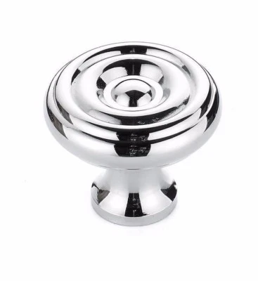 10 PACK RICHELIEU CHROME ROUND RING KITCHEN CABINET DRESSER KNOBS 1-1/4" 30mm NC - Image 1 of 4