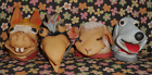 1960's Shari Lewis Set of 4 Puppets Wing Ding Lamp Chop Charlie Horse Hush Puppy