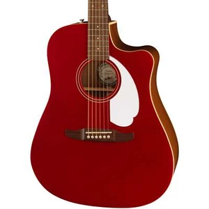 Fender Redondo Player Acoustic Electric Guitar - Candy Apple Red - Picture 1 of 1