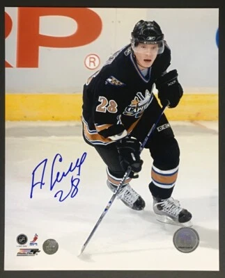 Foto de hóquei autografada 2006 NHL 8x10 Washington Capitals Alexander Semin  - Imagem 1 de 2