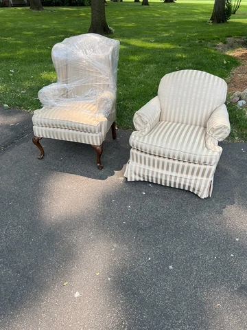 Vintage Mid century Modern Custom Made Dayton Hudson Marshall Fields Chair Set Cover