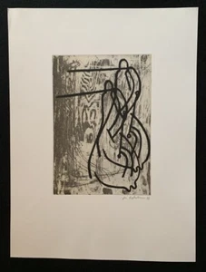 Markus Oehlen, Anglerinnen III, Radierung, 1988, handsigniert und datiert - Picture 1 of 1