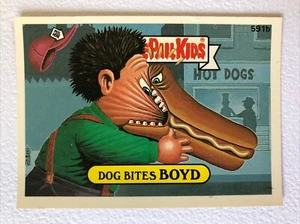 Garbage Pail Kids Topps Original Series 15 Sticker Dog Bites Boyd 591b - Picture 1 of 2