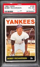 1964 Topps #190 BOBBY RICHARDSON PSA 4 26764904
