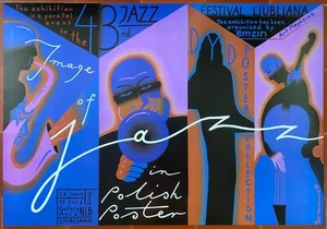 Cartel Polaco Exposición Estampa Of Jazz IN Polish Póster Música Kalarus 2002 - Picture 1 of 2